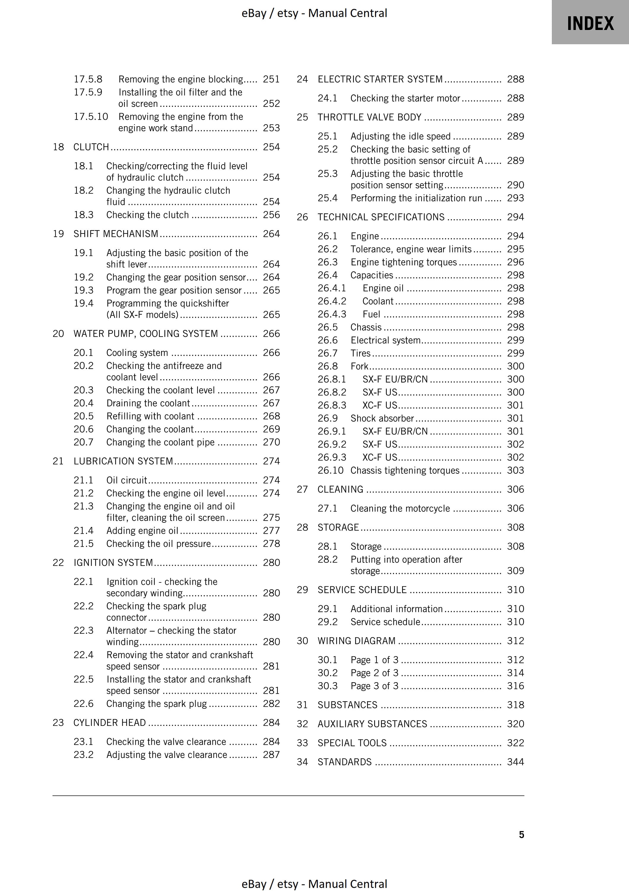 2025 KTM 300 XC W SERVICE MANUAL PDF FREE DOWNLOAD visual data 3