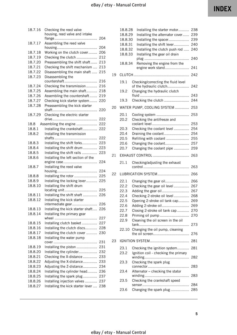 2022 KTM SERVICE MANUAL PDF FREE DOWNLOAD visual data 7
