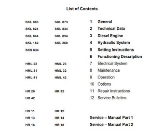 PDF - Terex - HR 1.5, 1.6, 2.0, 3.7 - Workshop Service Repair Manual - 2001 to 2006