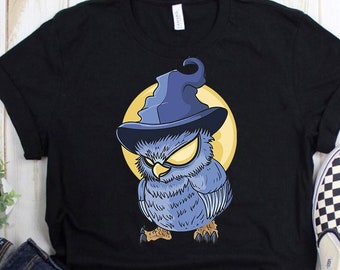 Halloween Owls In Autumn Tree Shirt Owl Tree In Halloween Shirt Halloween Owl Shirt Halloween Shirt