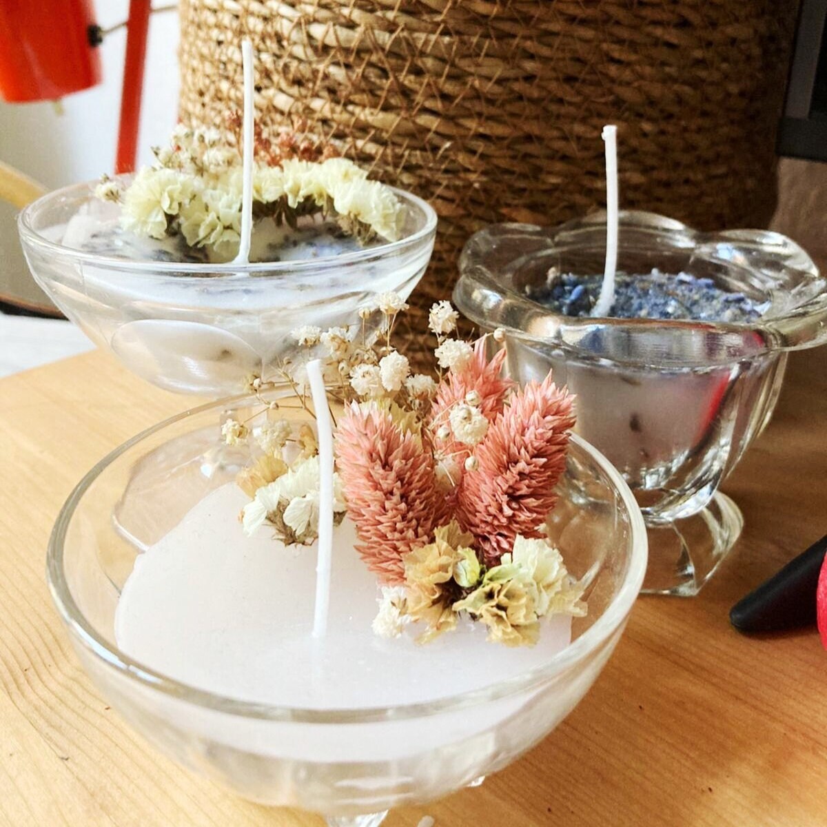 Bougies Fleurs Séchées - Bougie Marguerite Aude Flore