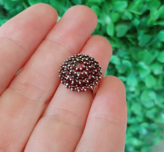 c.1920 Genuine Bohemian Rose Cut Garnet Gemstone … - image 2