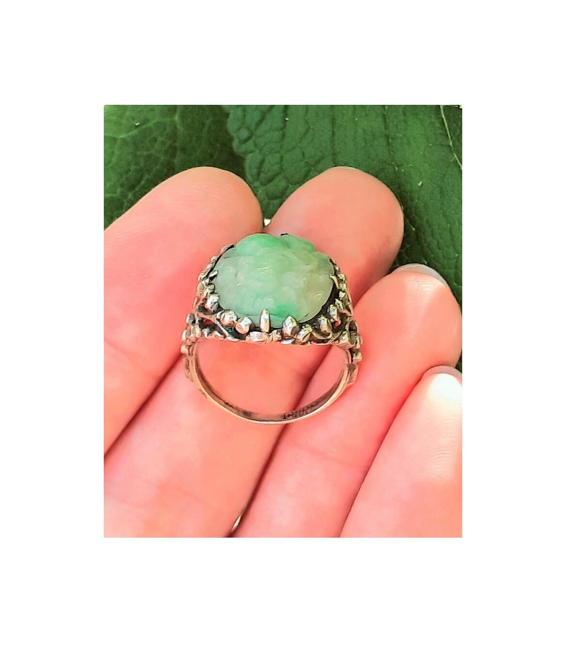 アンティーク 中国 ホワイト ジェード C.1910 Antique Arts Crafts