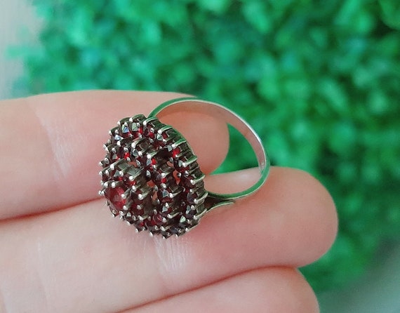 c.1920 Genuine Bohemian Rose Cut Garnet Gemstone … - image 3