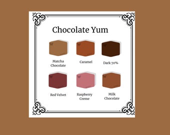 Tutorial per mescolare i colori dell'argilla polimerica / Palette di cioccolato delizioso / Soufflé / Colori fai da te / Download digitale