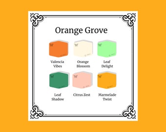 Tutorial per mescolare i colori dell'argilla polimerica / Palette Vibrant Orange Grove / Souffle / Colori fai da te / Download immediato