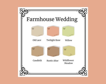 Tutorial per mescolare i colori dell'argilla polimerica / Palette per matrimoni in stile rustico con colori neutri Lush / Ricette per mescolare i colori Souffle / Palette di argilla Sculpey