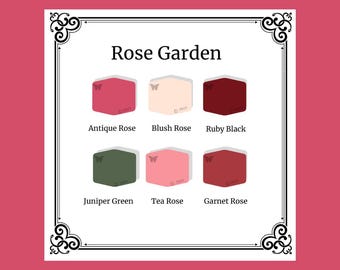 Tutorial per mescolare i colori dell'argilla polimerica / Palette Rose Garden / Ricette per mescolare i colori Sculpey Souffle / Colori delle rose rosse / Palette di colori dell'argilla