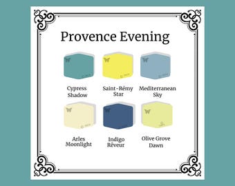 Tutorial per mescolare i colori dell'argilla polimerica "Provence Evening" / Colori Van Gogh / Ricette per l'argilla polimerica / Tavolozza di colori French Sculpey / Come fare l'argilla