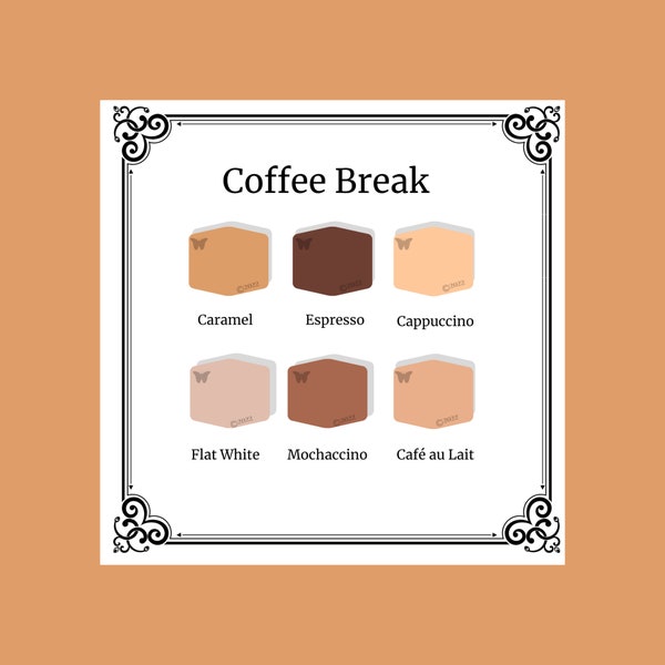 Clay Color Recipes | Coffee Break Palette | Sculpey Souffle | Polymer Clay Tutorial | Digital Download | Neutrals | Doll-makers