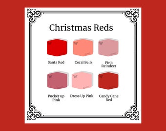 Clay Color Recipes | Christmas Reds Palette | Sculpey Souffle | Polymer Clay Tutorial | Digital Download | Gift for Crafter