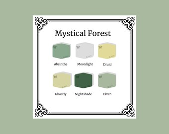 Tutorial per mescolare i colori dell'argilla polimerica / Palette Quiet Mystical Forest / Souffle / Colori fai da te / Download immediato