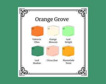 Tutorial per mescolare i colori dell'argilla polimerica / Palette di colori vibranti Orange Grove / Ricette per mescolare i colori Souffle / Ricette per mescolare i colori dell'argilla Sculpey