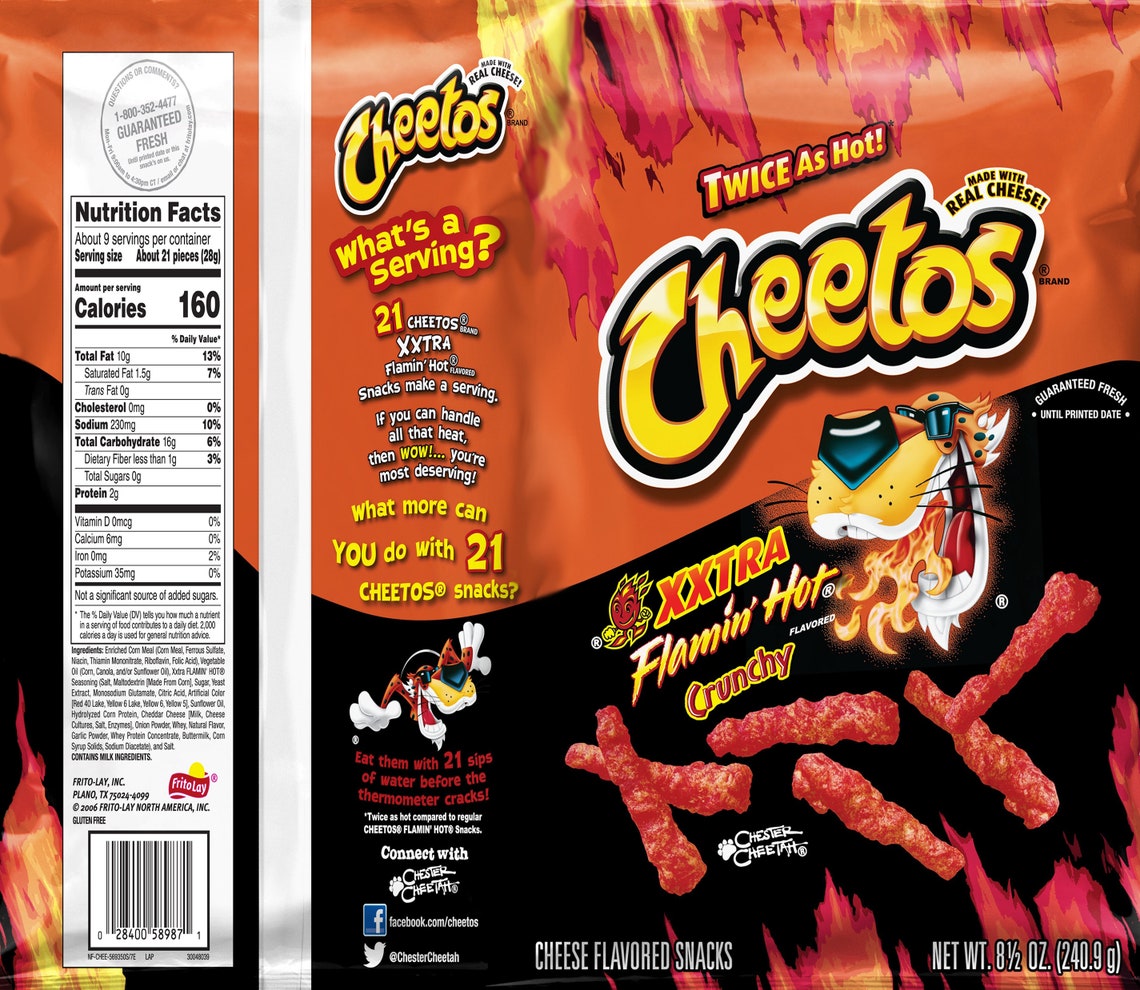 Hot Cheetos 20 Oz Tumbler Wrap Etsy Ireland