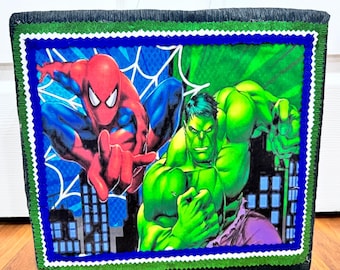 PIÑATA DE HULK Y SPIDERMAN