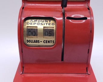 Vintage Uncle Sam’s Three Coin Register Bank - Lever Works