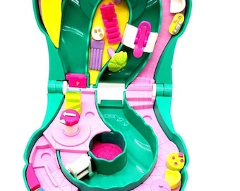 VTG 1995 Polly Pocket Splash 'n Slide Waterpark Bluebird Toys 1 Cijfers EUC