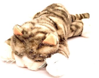 Ganz Heritage Collection Cat Tally grijs gestreept kitten 8" pluche knuffel 1999