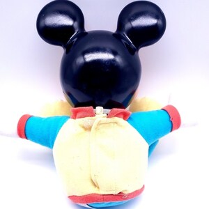 Vintage 1990 Mattel Disney Mickey Mouse BedTime Hug Glow Night Light Plush 13” image 5
