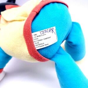 Vintage 1990 Mattel Disney Mickey Mouse BedTime Hug Glow Night Light Plush 13” image 6