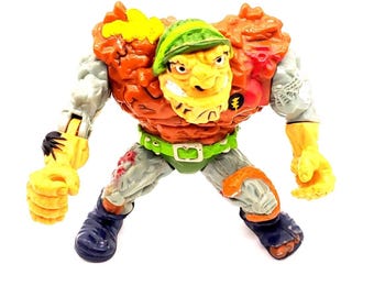 TMNT General Traag Teenage Mutant Ninja Turtle VTG 1989 Playmates-actiefiguur