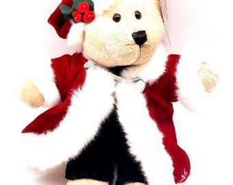 NWT Starbucks 36e Ed Bearista Beer meisje met kerstman jas/muts 2004