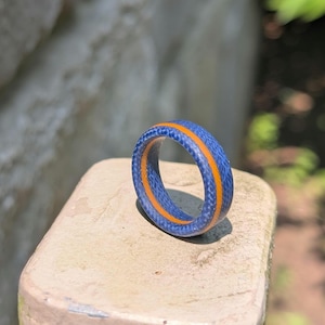 Blue Stripe G-Carta Ring