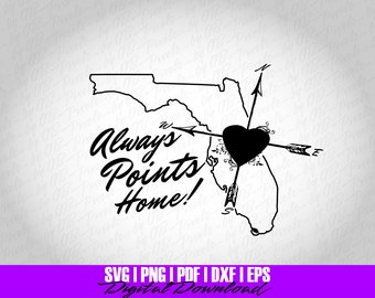 Florida SVG, Florida SVG File, Instant Download, Florida Cut File, SVG File for Cricut, State Tshirt File, svg | pdf | dxf | eps