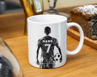 Personalized Soccer Mug Football Player Mug Soccer Gifts For Boys Football Gifts For Men Soccer Coach Gift Soccer Team Gifts For Dad Mug