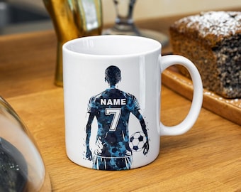 Personalized Soccer Mug Football Player Mug Soccer Gifts For Boys Football Gifts For Men Soccer Coach Gift Soccer Team Gifts For Dad Mug