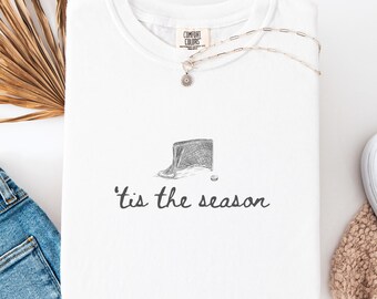 Tis The Season Hockey Shirt, Hockey Mom Shirt, Hockey Mama TShirt, Hockey Gifts For Women, Hockey Coach Gift, Hockey Goalie Mom Shirt