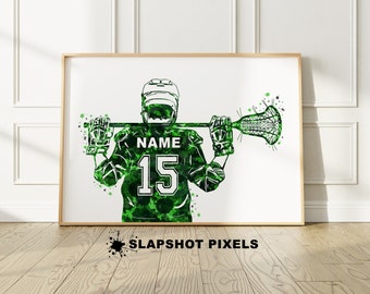 Lacrosse Gifts For Boys, Personalized Lacrosse Poster, Lacrosse Mom, Lacrosse Coach Gifts, Boyfriend Gifts, Lacrosse Team Gifts, Wall Art