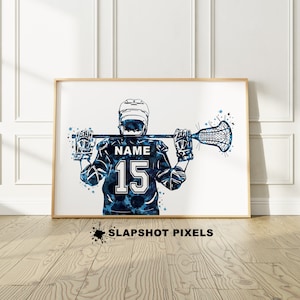 Lacrosse Gifts For Boys, Personalized Lacrosse Poster, Lacrosse Mom, Lacrosse Coach Gifts, Boyfriend Gifts, Lacrosse Team Gifts Senior Night