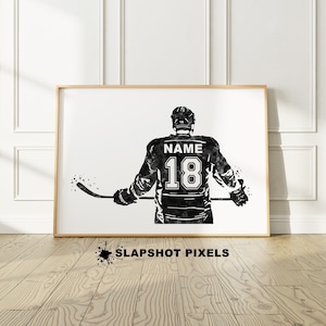 Hockey Geschenke für Jungen, Geschenke für Hockeyspieler, personalisierte Hockey Poster, Hockey-Dekor, Hockey-Drucke, Hockey-Geschenke für das Team, Hockey-Mama