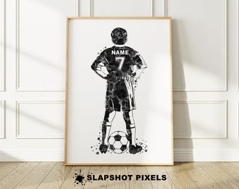 Soccer Gifts For Boys, Personalized Soccer Poster For Kids, Christmas Soccer Gifts Personalized, Soccer Gift For Son, Soccer Decor Print