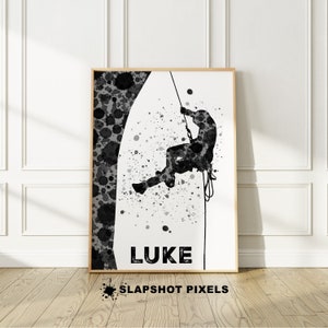 Rock Climbing Gifts Personalized Rock Climbing Poster Rock Climber Gift For Him Creative Personalized Gifts Custom Birthday Gifts For Men