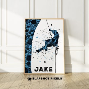 Rock Climbing Gifts Personalized Rock Climbing Poster Rock Climber Gift For Him Creative Personalized Gifts Custom Birthday Gifts For Men