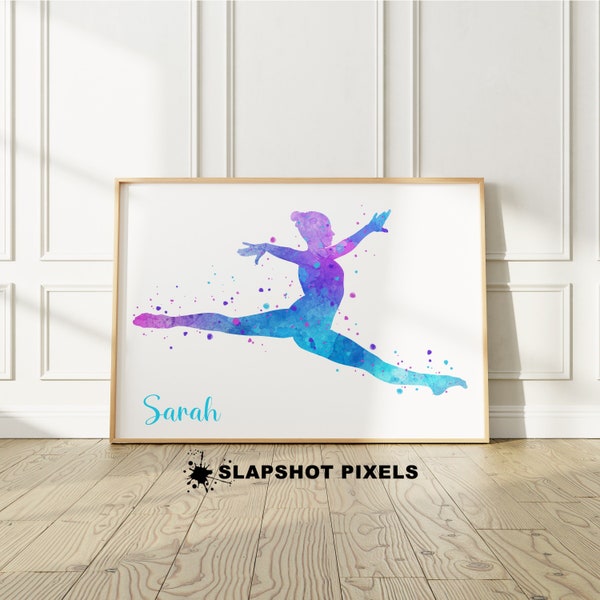 Gymnastics Gifts For Girls, Personalized Gymnastics Poster, Gymnastics Prints, Personalized Gifts From Gymnastics Mom, Dance Gifts For Teens