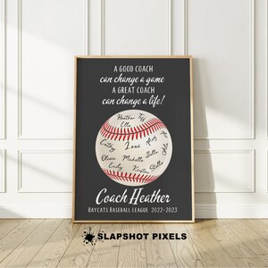 Basebolltränare present Softbolltränare present Personliga T-bolltränare presenter Anpassad baseboll säsongsslutspresent T-bolltränare present basebolllag