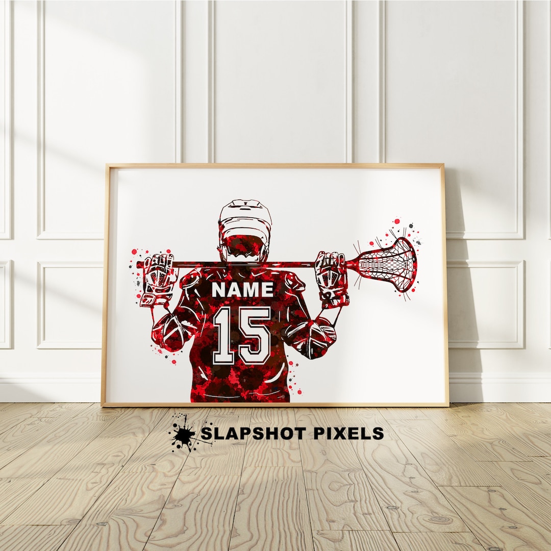Lacrosse Gifts for Boys, Personalized Lacrosse Poster, Lacrosse Mom