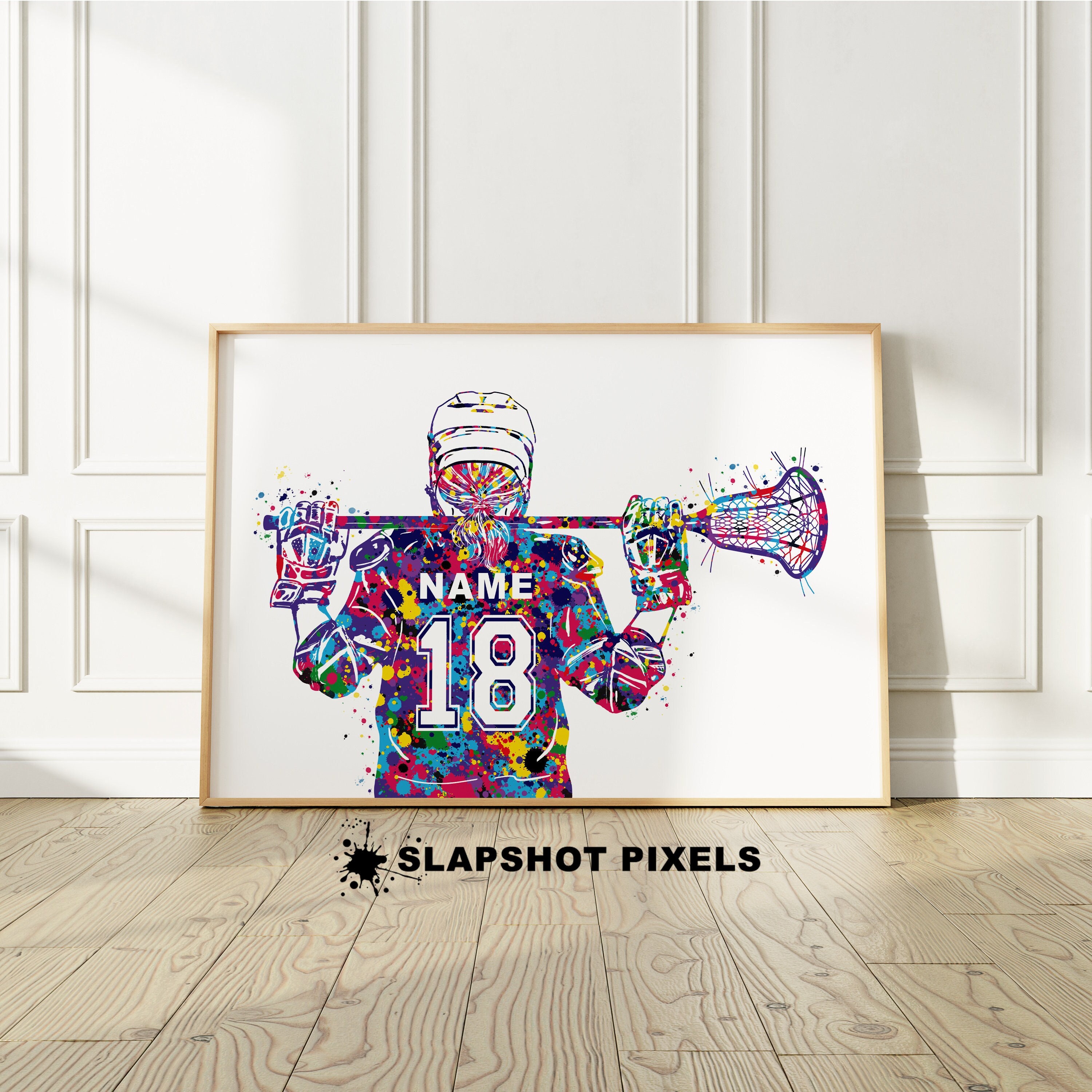 Lacrosse Sticks Pink Sports Girl Power Poster for Sale by
