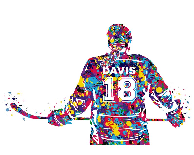 Personalized Hockey Poster Hockey Gifts for Girls Custom Etsy