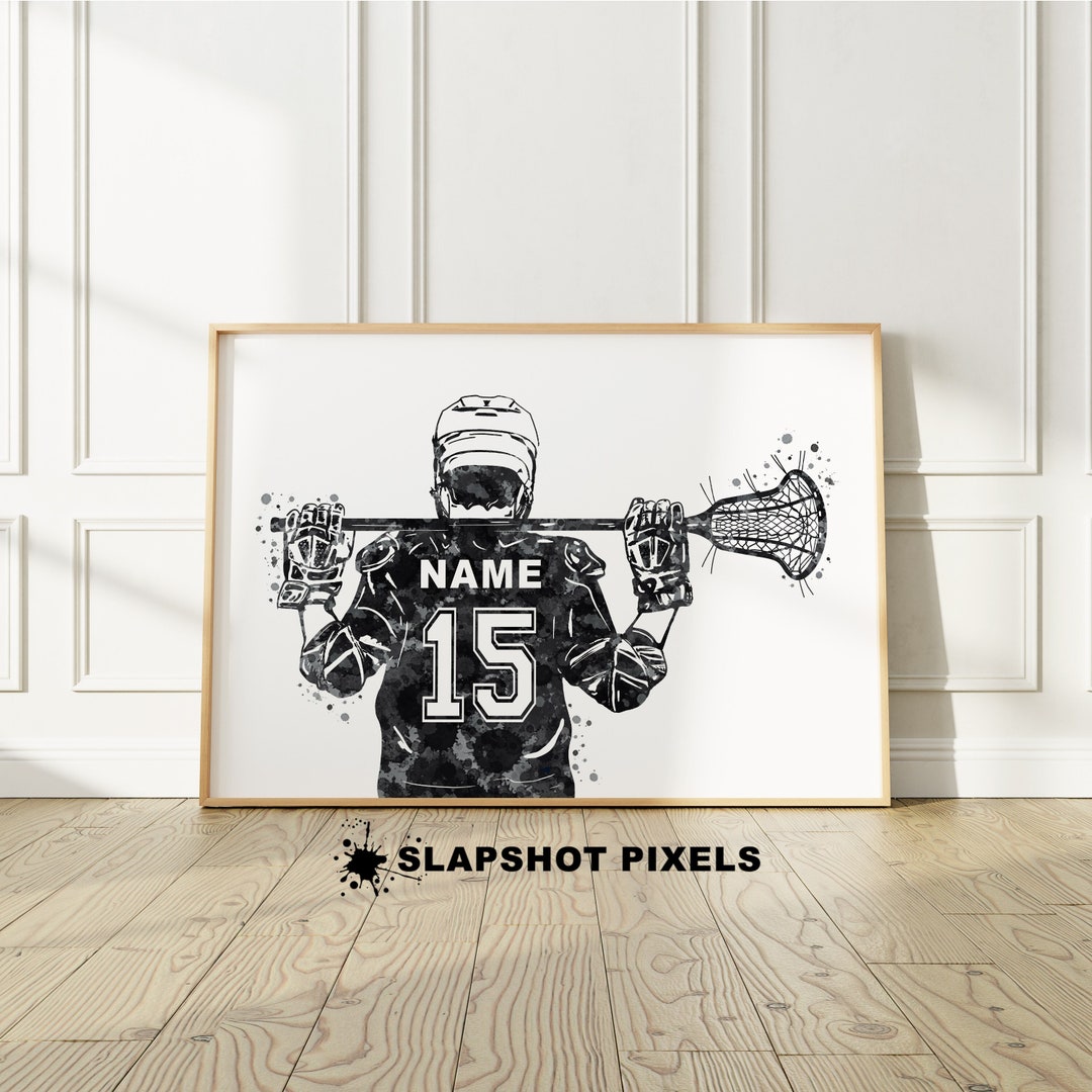 Lacrosse Gifts for Boys, Personalized Lacrosse Poster, Lacrosse Mom