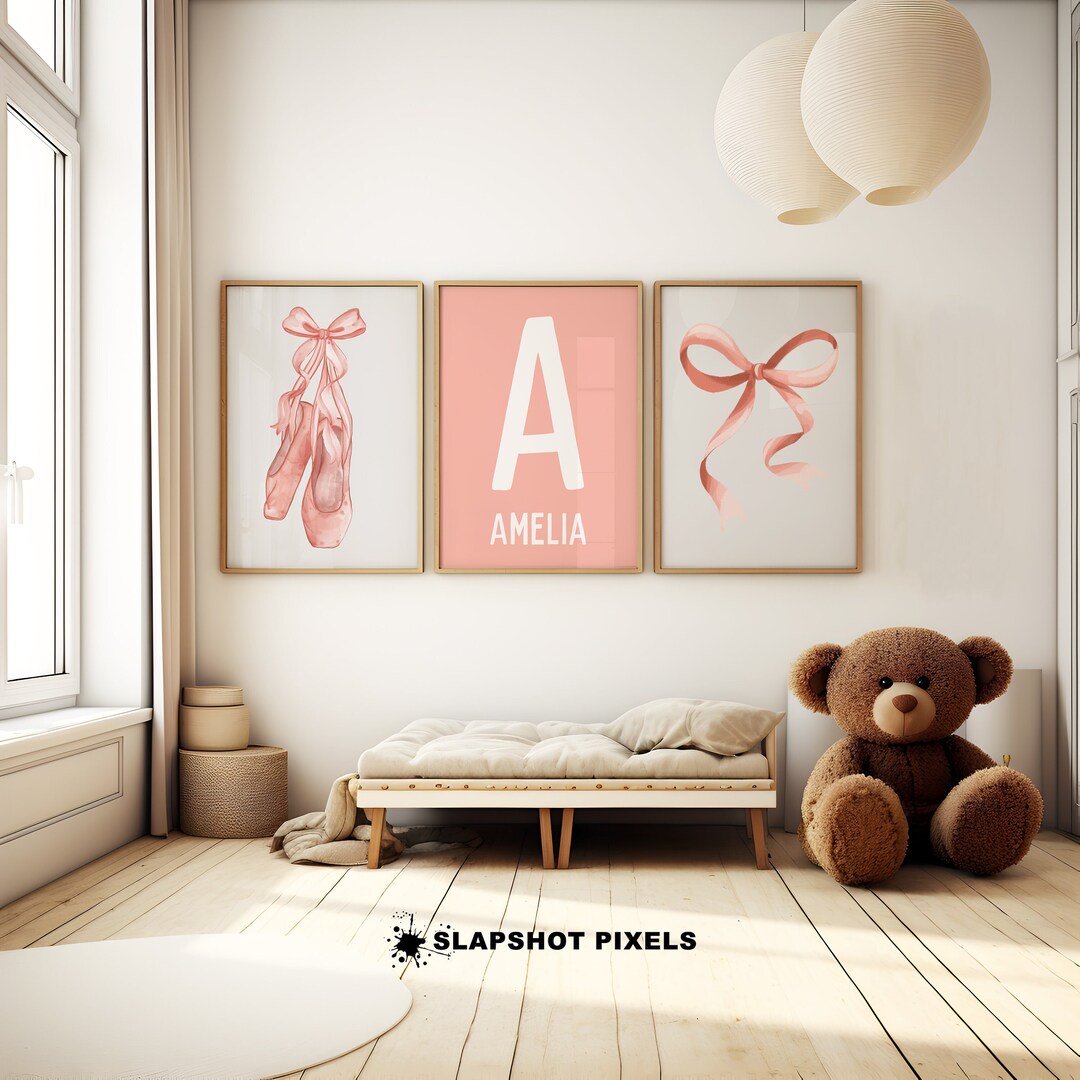 Custom Ballet Wall Art Pink Balletcore Prints Personalized Ballet Core ...