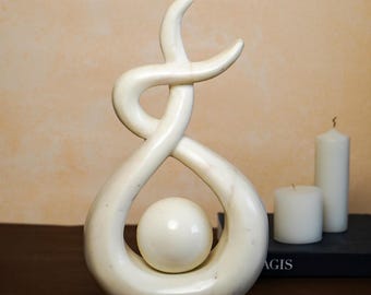 Marmor Abstrakte Skulptur Moderne Wohnkultur Akzent Statue