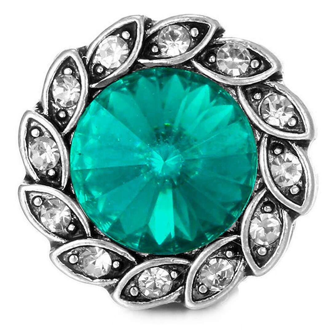 Sea Turtle Snap Jewelry Charm - 20MM Turquoise Vintage Style, Fits Ginger Snap Bases
