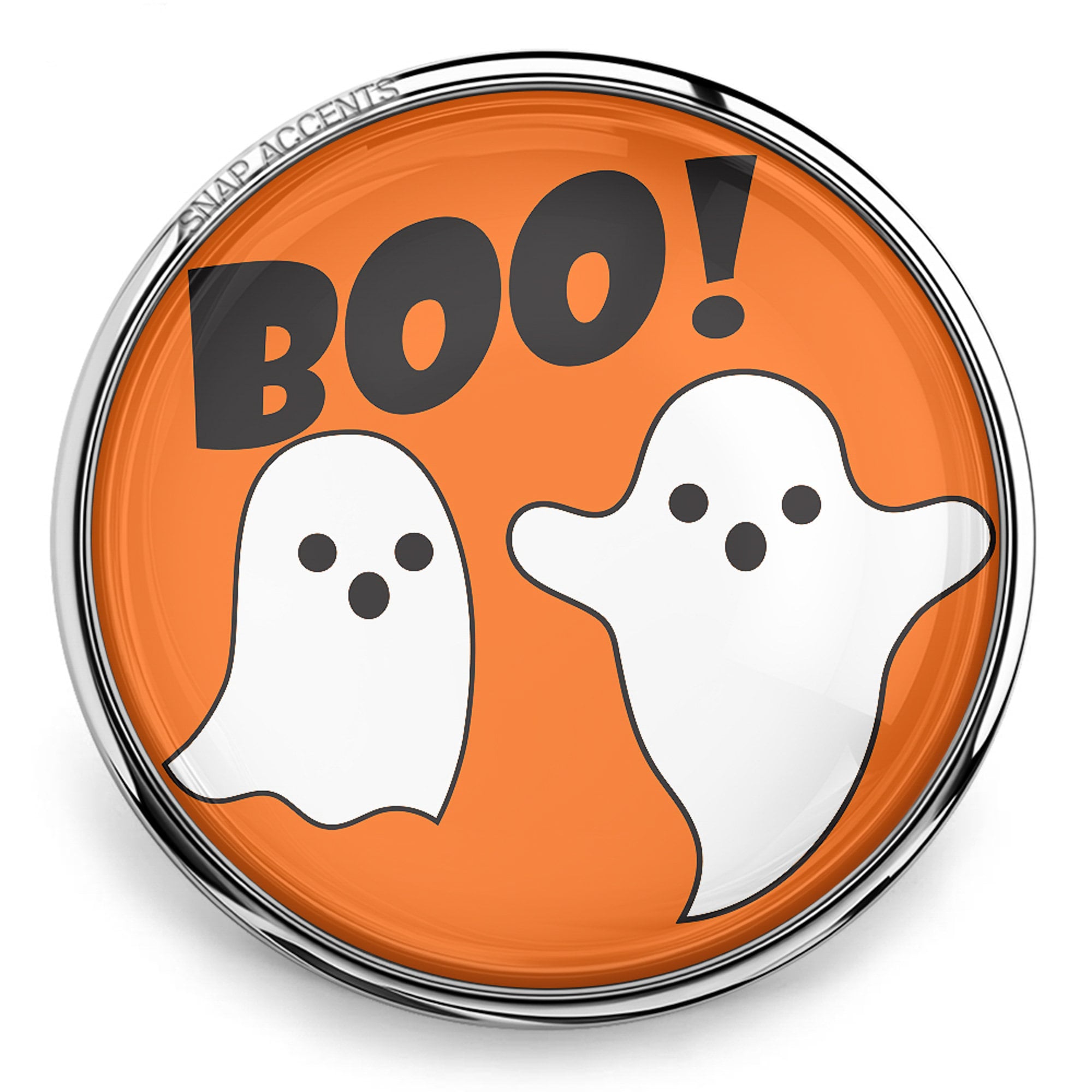 Halloween Snap Jewelry Ginger Charm, 18MM Ghost Pumpkin Jack Lantern Button, Fits Customizable Bracelets, Necklaces, Keychains, Rings - Ireland