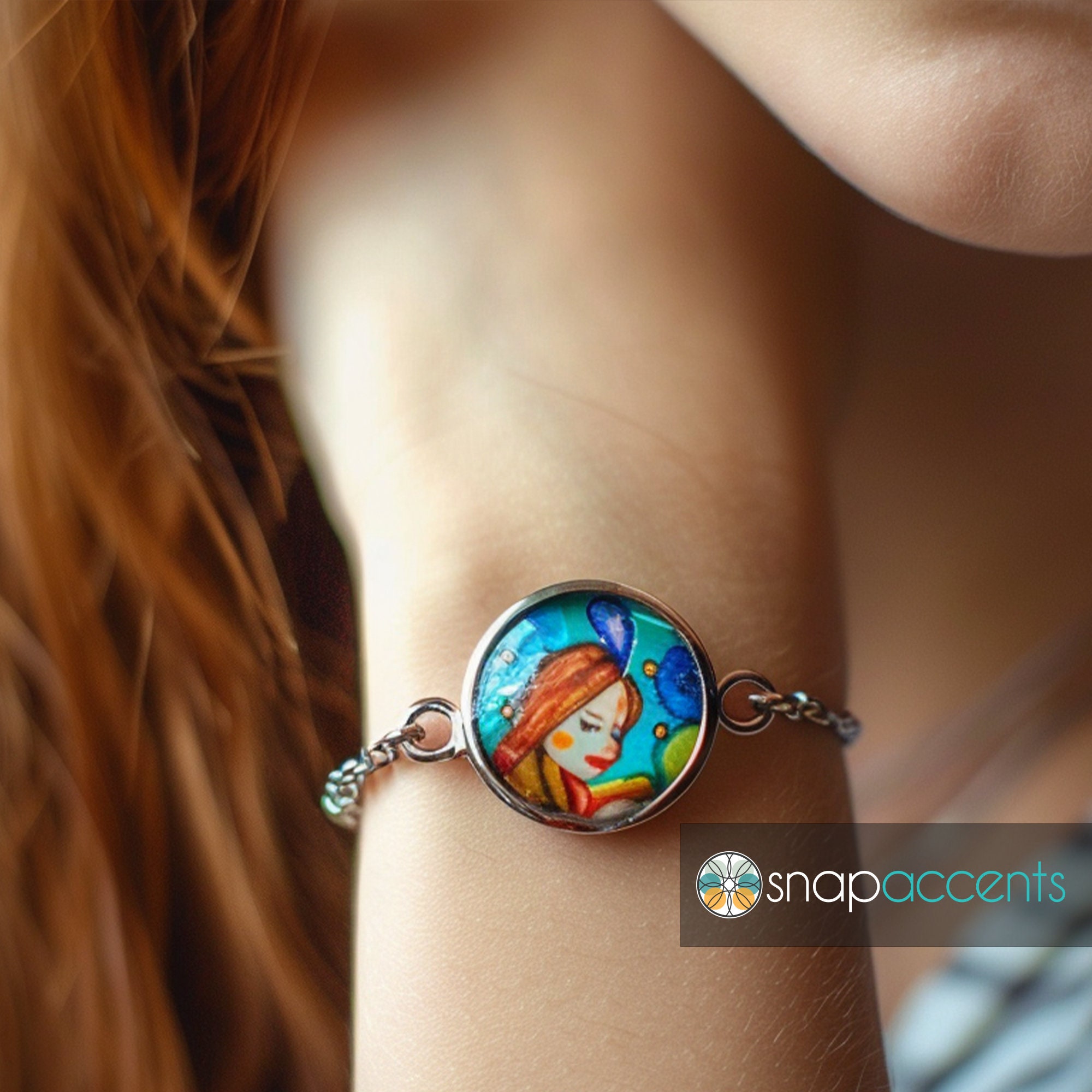 Ginger Snap Charm Button 20MM - Rhinestone Daisy Windmill Flower For Custom Snap Bracelets & Necklaces