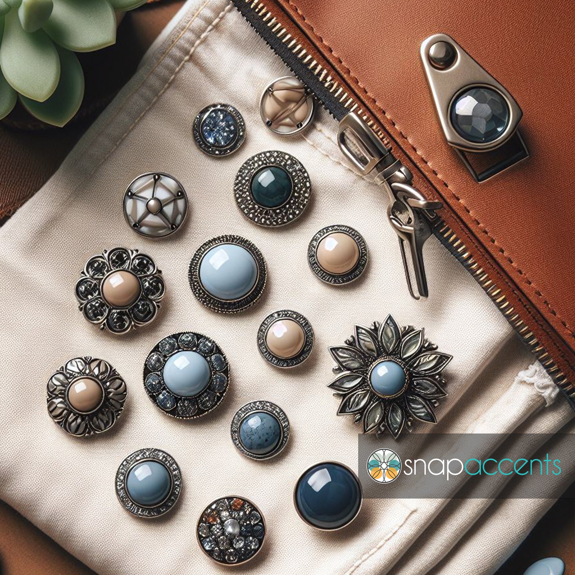 SnapAccents Letter 'T' Monogram Charm Button – 20MM Antique Vintage Style Interchangeable Jewelry Snap - View #7