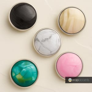 Pingente Snap Jewelry Magnolia Vine Marble Shell Ginger de 18 mm em acrílico, para acessórios intercambiáveis de faça você mesmo.